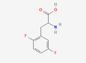 Two-dimensional chemical structure of 2,5-Difluoro-DL-phenylalanine