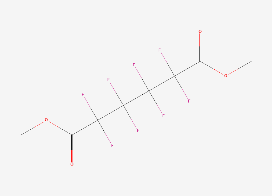 Two-dimensional chemical structure of Dimethyl perfluorohexanedioate