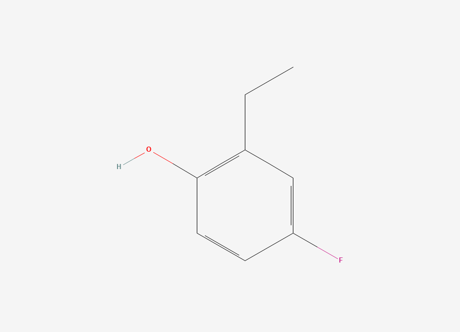 Two-dimensional chemical structure of 2-Ethyl-4-fluorophenol