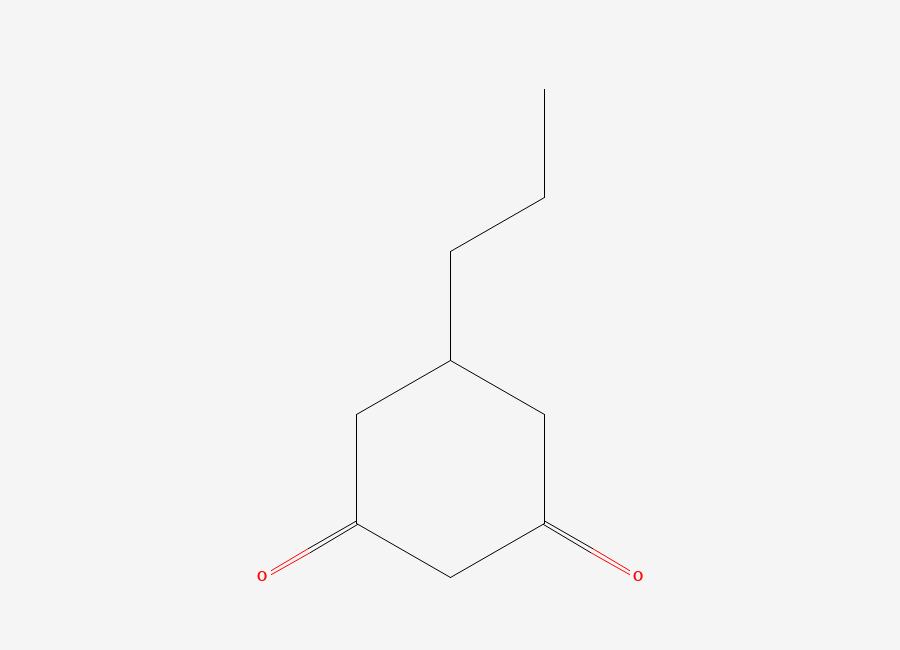 Two-dimensional chemical structure of 5-Propylcyclohexane-1,3-dione