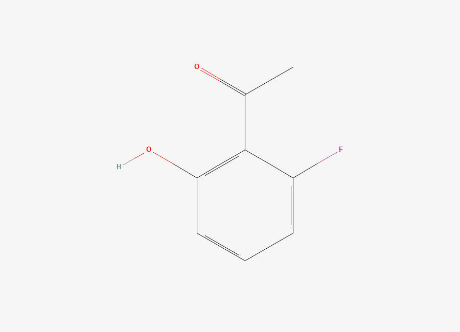 Two-dimensional chemical structure of 2'-Fluoro-6'-hydroxyacetophenone