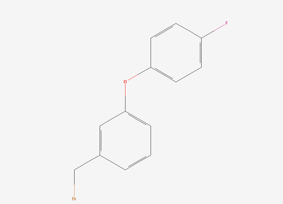Two-dimensional chemical structure of 3-(4-Fluorophenoxy)benzyl Bromide