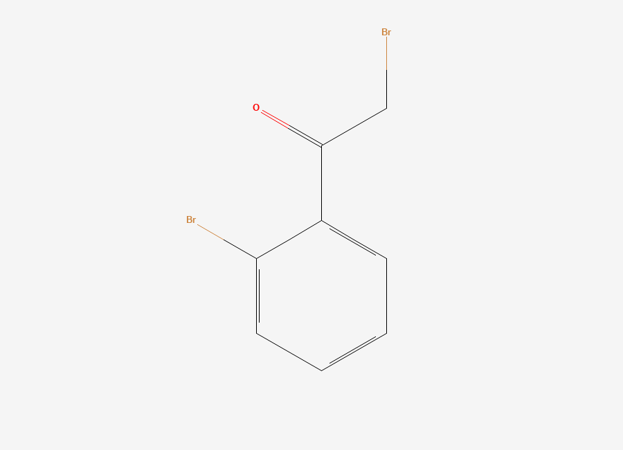 Two-dimensional chemical structure of 2-Bromophenacyl Bromide