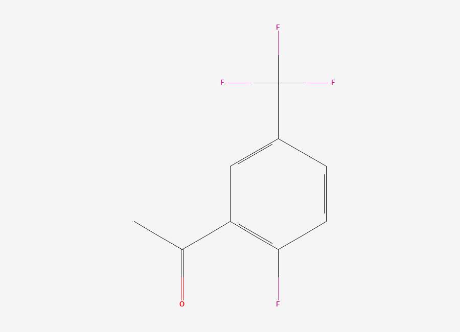 Two-dimensional chemical structure of 2'-Fluoro-5'-(trifluoromethyl)acetophenone