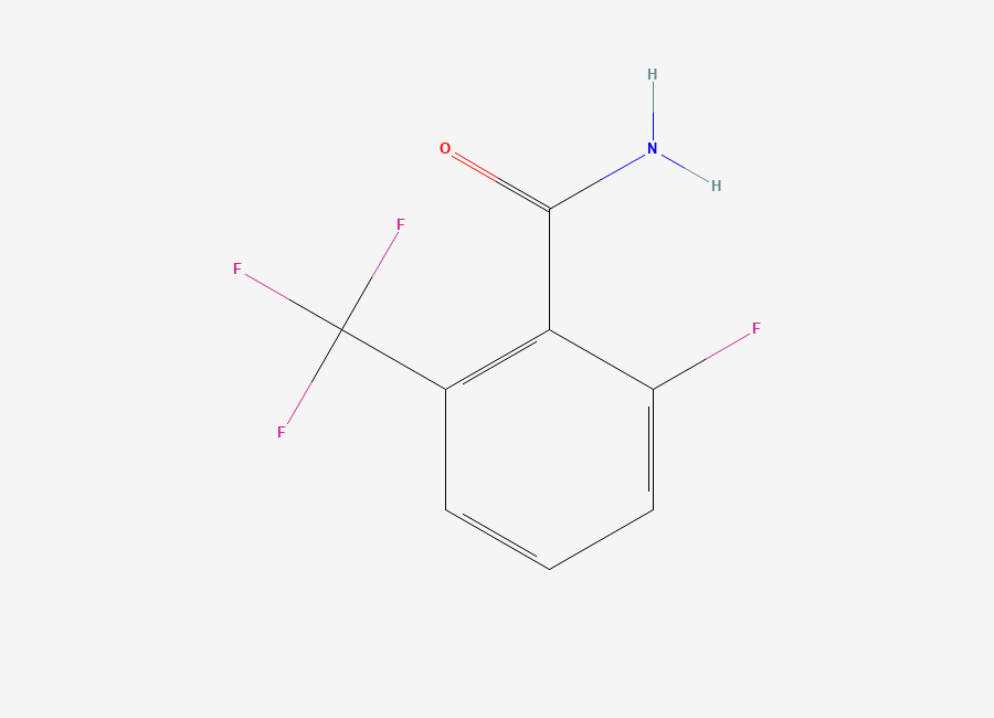 Two-dimensional chemical structure of 2-Fluoro-6-(trifluoromethyl)benzamide