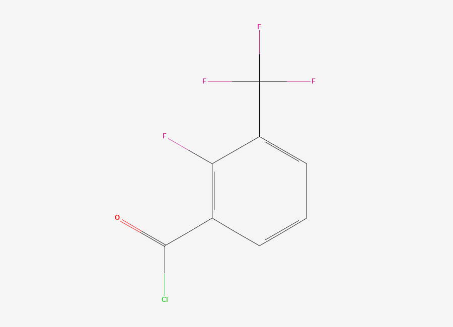 Two-dimensional chemical structure of 2-Fluoro-3-(trifluoromethyl)benzoyl chloride