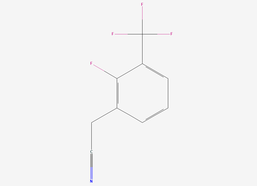 Two-dimensional chemical structure of 2-Fluoro-3-(trifluoromethyl)phenylacetonitrile