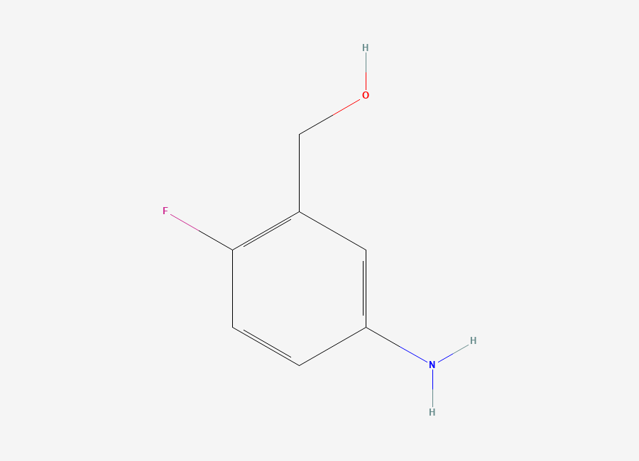 Two-dimensional chemical structure of (5-Amino-2-fluorophenyl)methanol