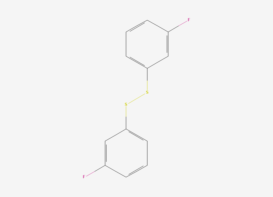 Two-dimensional chemical structure of Bis(3-fluorophenyl)disulfide