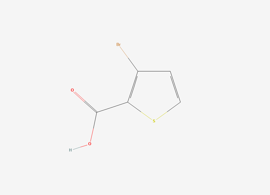 Two-dimensional chemical structure of 3-Bromothiophene-2-carboxylic acid