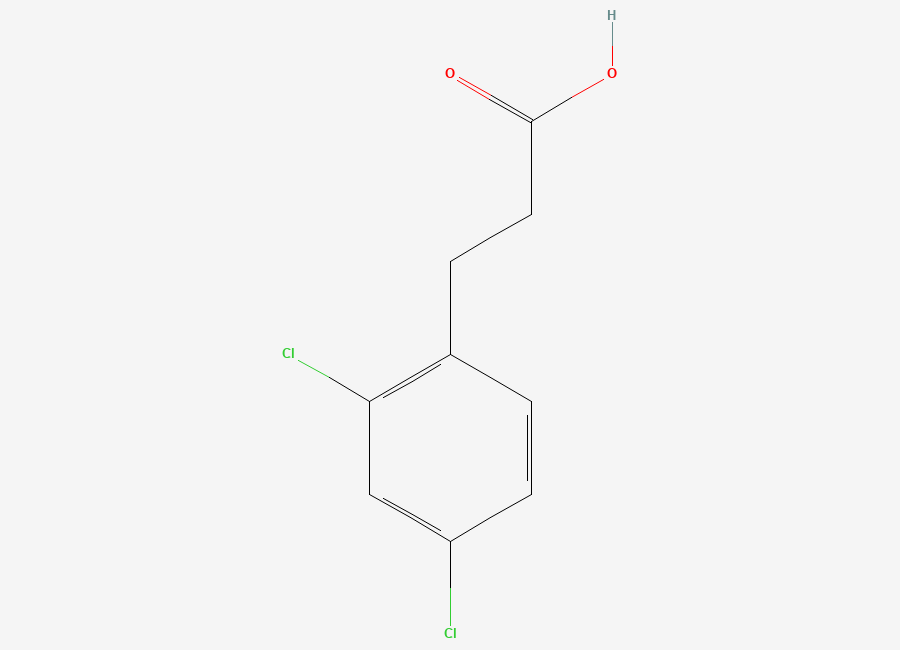 Two-dimensional chemical structure of 3-(2,4-Dichlorophenyl)propanoic acid