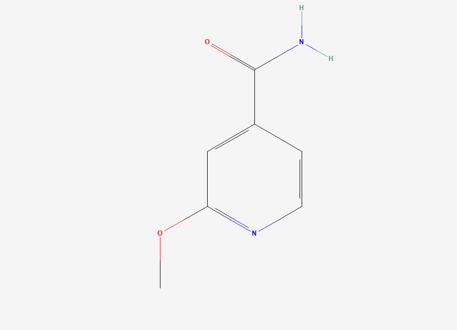 Two-dimensional chemical structure of 2-Methoxyisonicotinamide