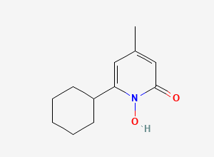 Two-dimensional chemical structure of Ciclopirox, CAS 29342-05-0