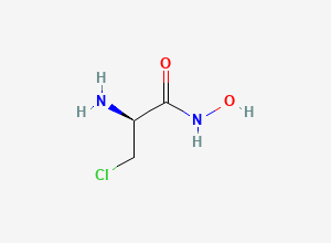 Two-dimensional chemical structure of Propanamide, 2-amino-3-chloro-N-hydroxy-, (S)-