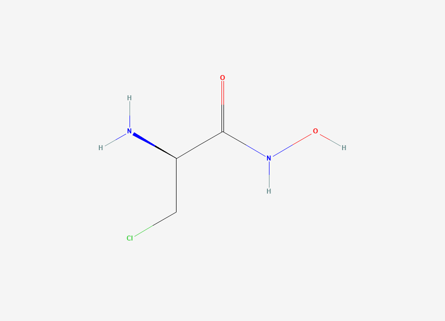 Two-dimensional chemical structure of Propanamide, 2-amino-3-chloro-N-hydroxy-, (S)-