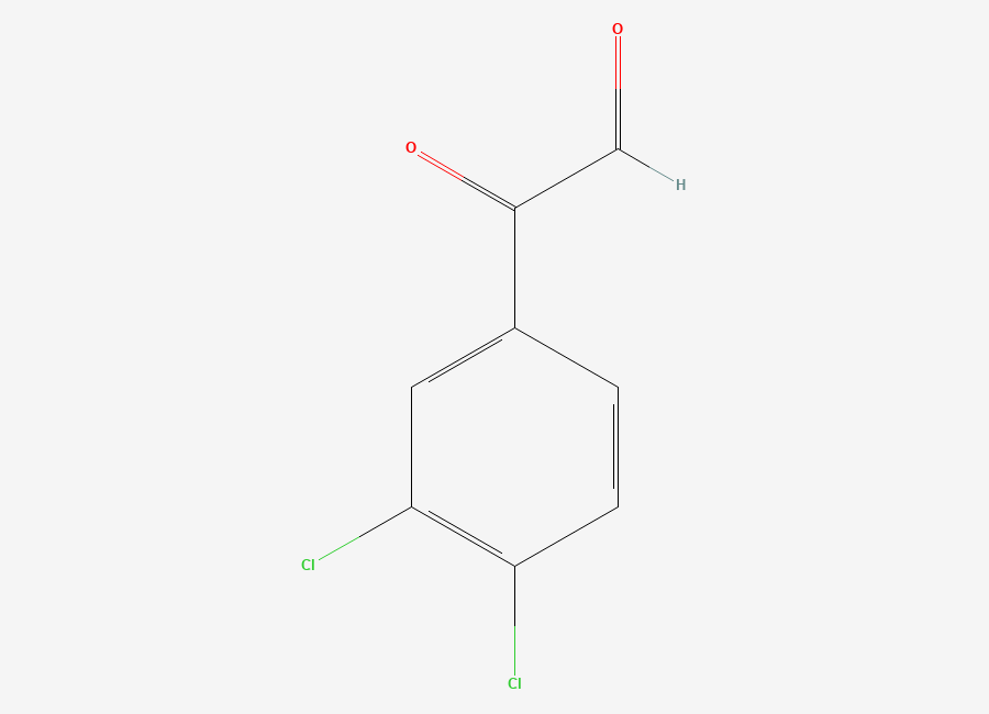 Two-dimensional chemical structure of 2-(3,4-Dichlorophenyl)-2-oxoacetaldehyde