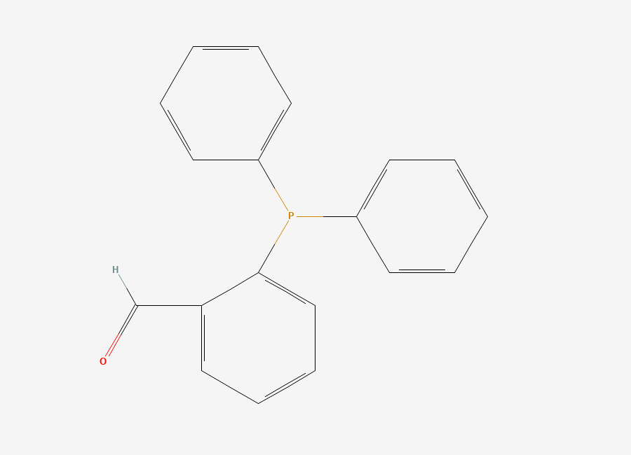 Two-dimensional chemical structure of 2-Diphenylphosphinobenzaldehyde