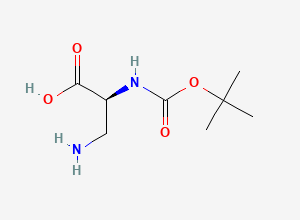 Two-dimensional chemical structure of Boc-Dap-OH