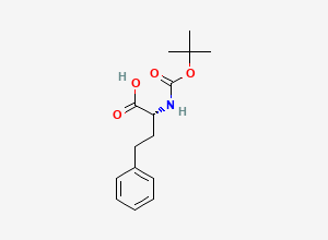 Two-dimensional chemical structure of Boc-D-homophenylalanine