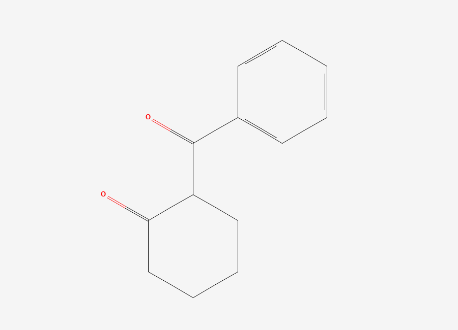 Two-dimensional chemical structure of 2-Benzoylcyclohexanone