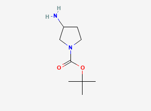 Two-dimensional chemical structure of 1-Boc-3-aminopyrrolidine