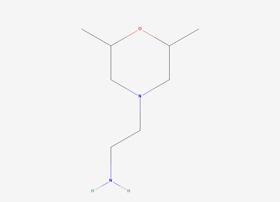Two-dimensional chemical structure of 2-(2,6-Dimethylmorpholin-4-yl)ethanamine