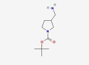 Two-dimensional chemical structure of tert-Butyl 3-(aminomethyl)pyrrolidine-1-carboxylate