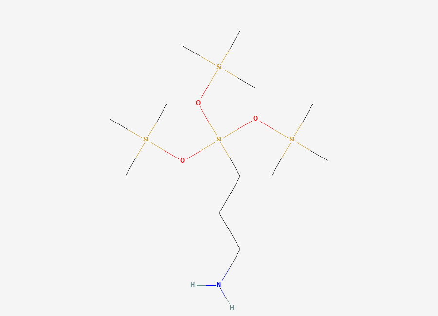 Two-dimensional chemical structure of (3-Aminopropyl)tris(trimethylsiloxy)silane