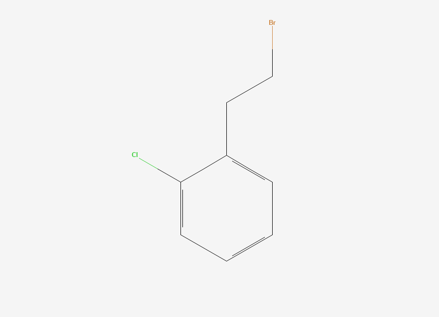 Two-dimensional chemical structure of 1-(2-Bromoethyl)-2-chlorobenzene