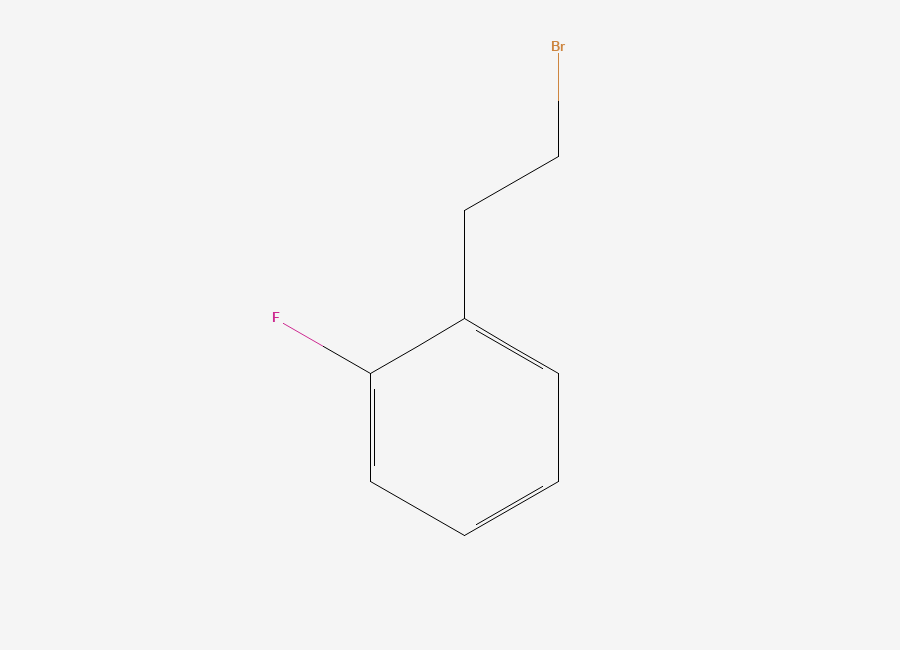 Two-dimensional chemical structure of 2-Fluorophenethyl bromide