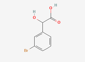Two-dimensional chemical structure of 2-(3-Bromophenyl)-2-hydroxyacetic acid