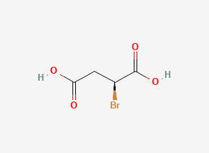 Two-dimensional chemical structure of Bromosuccinic acid, (-)-