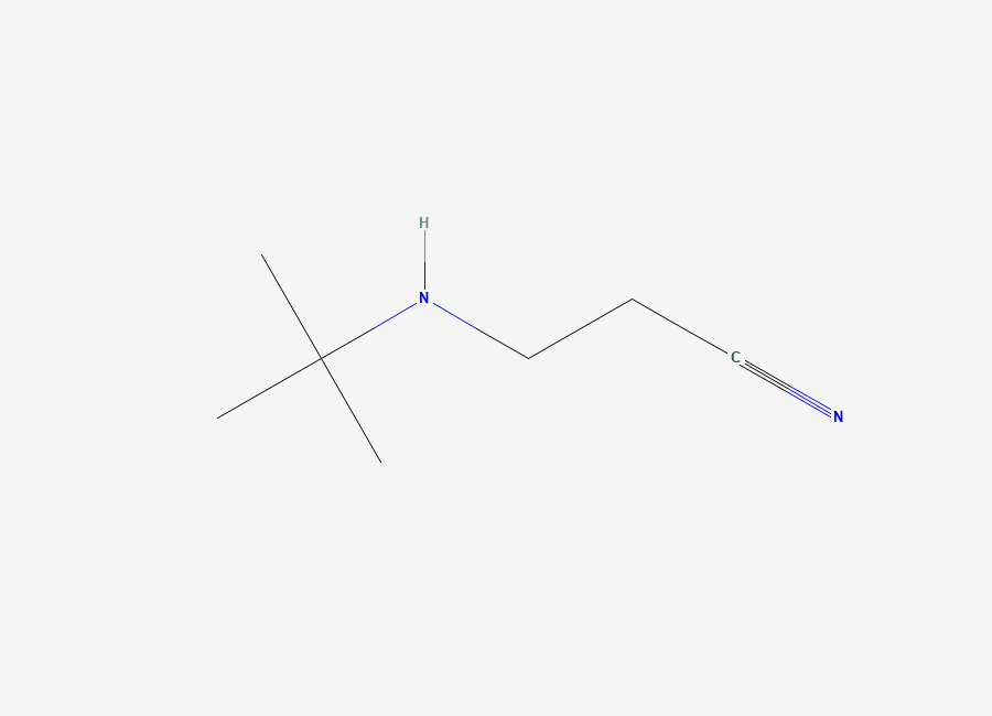 Two-dimensional chemical structure of 3-(tert-BUTYLAMINO)PROPIONITRILE