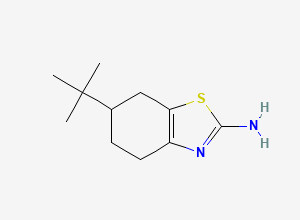 Two-dimensional chemical structure of 6-Tert-butyl-4,5,6,7-tetrahydro-1,3-benzothiazol-2-amine