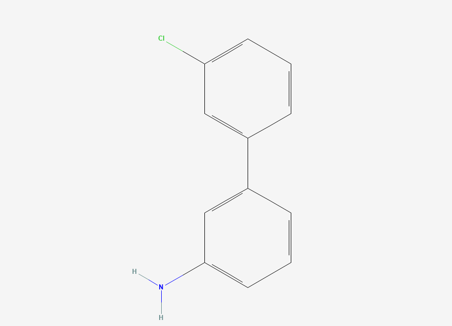 Two-dimensional chemical structure of 3-(3-Chlorophenyl)aniline