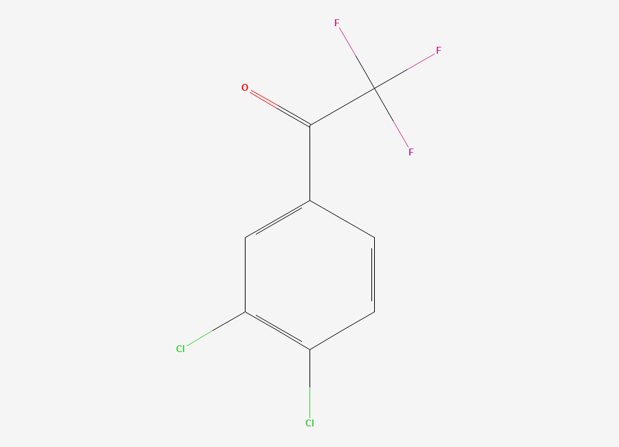 Two-dimensional chemical structure of 3',4'-Dichloro-2,2,2-trifluoroacetophenone