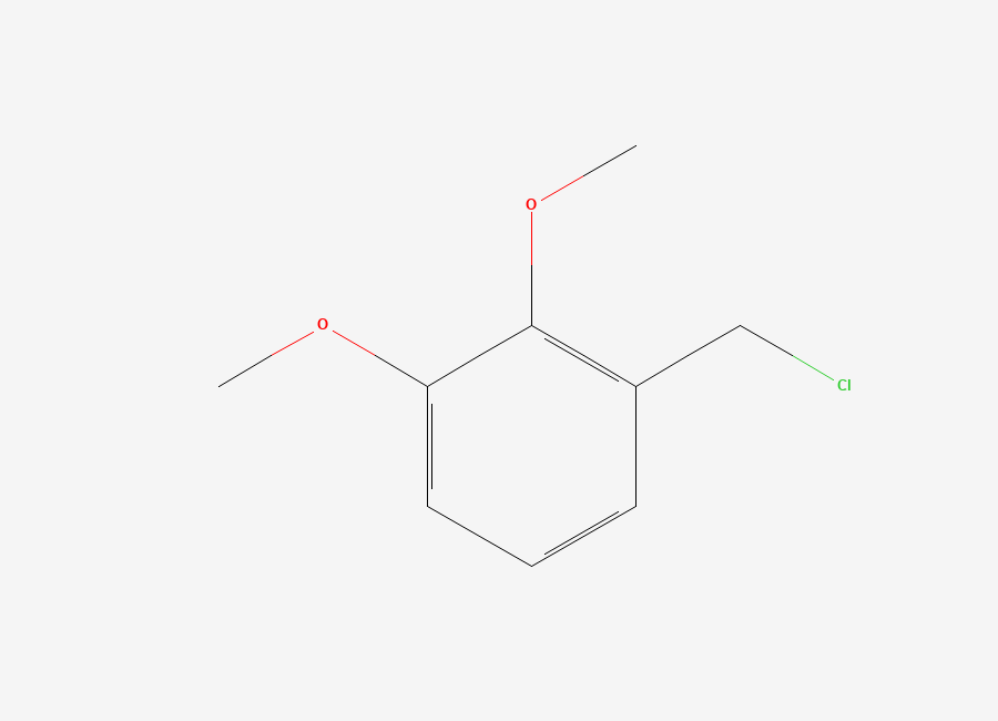 Two-dimensional chemical structure of 1-(Chloromethyl)-2,3-dimethoxybenzene