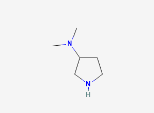 Two-dimensional chemical structure of 3-(Dimethylamino)pyrrolidine