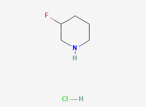Two-dimensional chemical structure of 3-Fluoropiperidine HCl