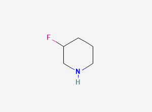 Two-dimensional chemical structure of 3-Fluoropiperidine