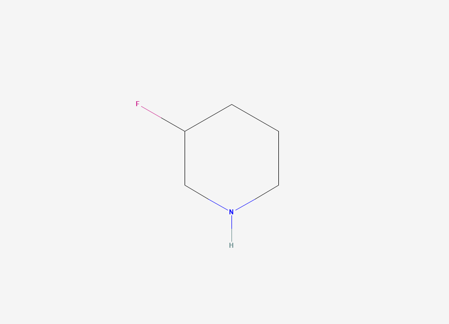 Two-dimensional chemical structure of 3-Fluoropiperidine