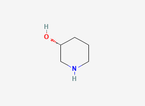 Two-dimensional chemical structure of 3-Hydroxypiperidine, (R)-