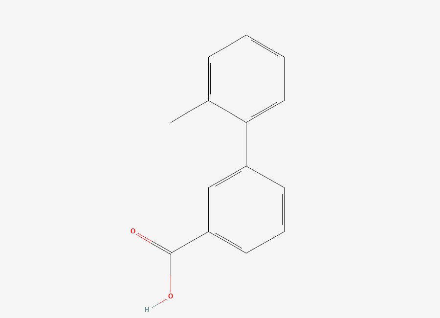 Two-dimensional chemical structure of 2'-Methyl-biphenyl-3-carboxylic acid