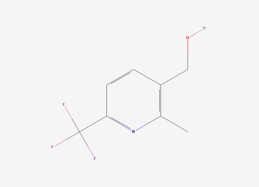 Two-dimensional chemical structure of (2-Methyl-6-(trifluoromethyl)pyridin-3-yl)methanol