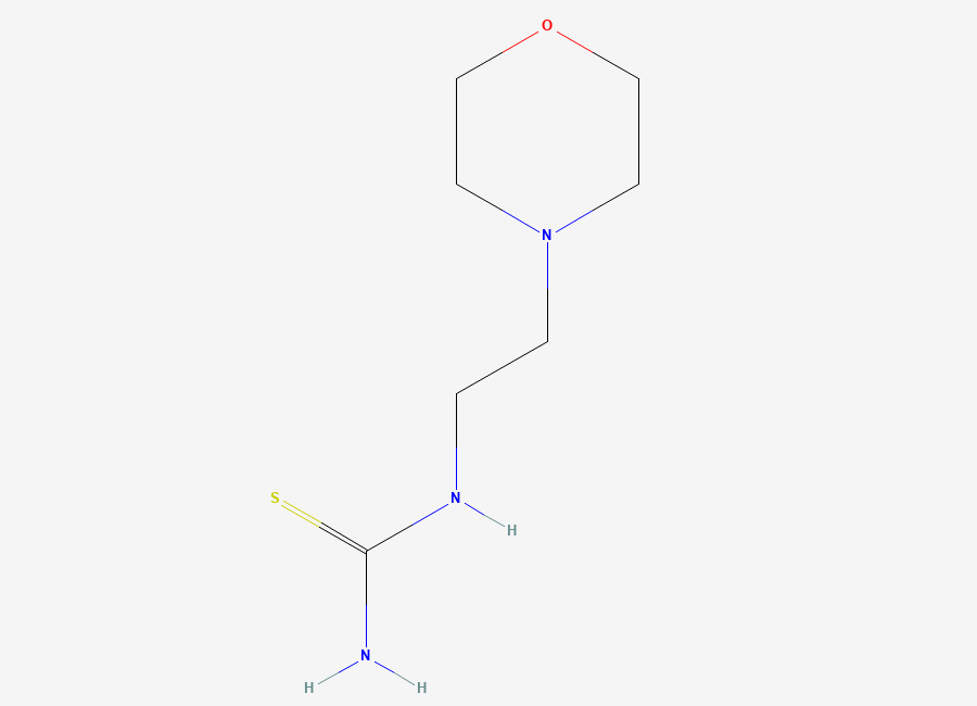 Two-dimensional chemical structure of 1-(2-Morpholinoethyl)-2-thiourea