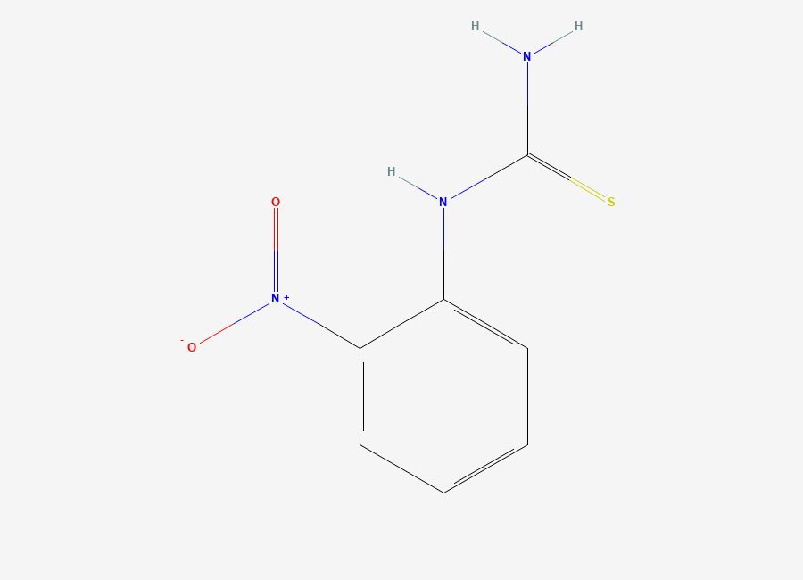Two-dimensional chemical structure of 1-(2-Nitrophenyl)thiourea