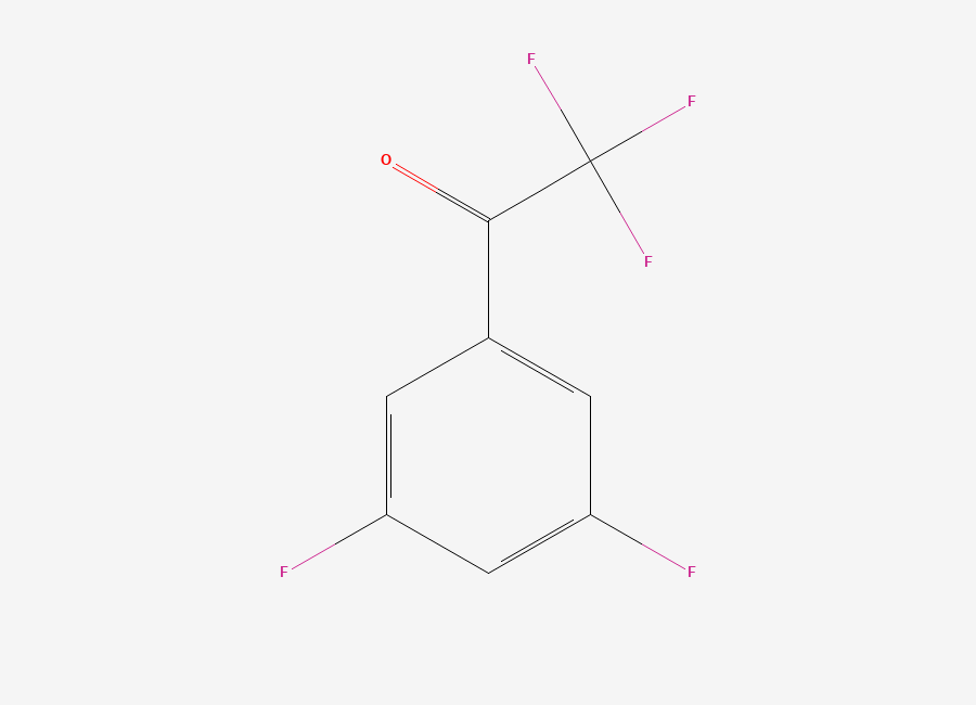 Two-dimensional chemical structure of 1-(3,5-Difluorophenyl)-2,2,2-trifluoroethanone