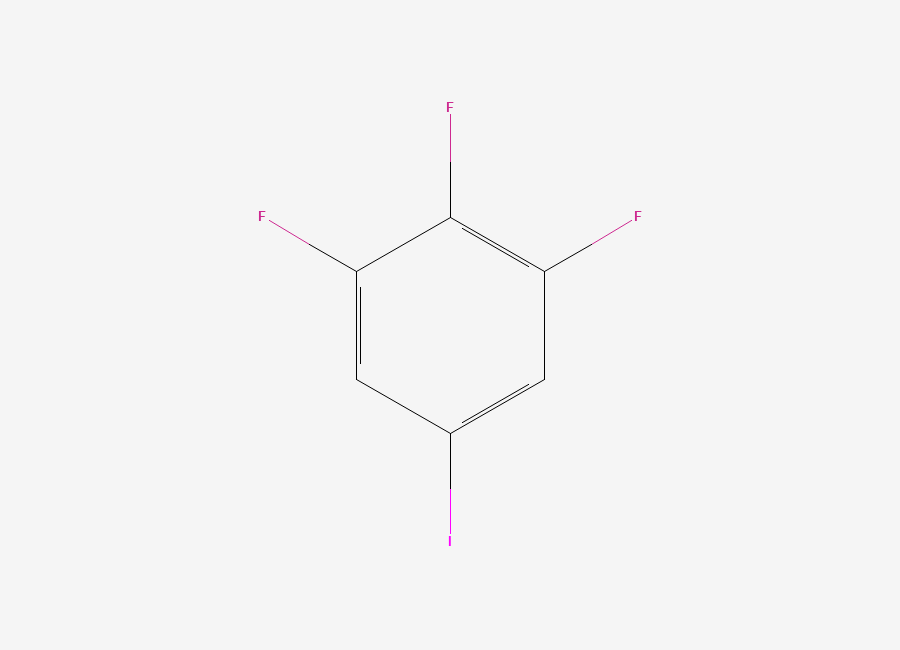 Two-dimensional chemical structure of 3,4,5-Trifluoroiodobenzene