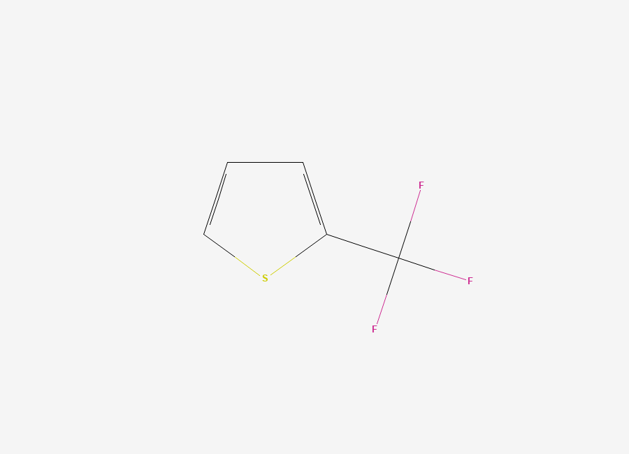 Two-dimensional chemical structure of 2-(Trifluoromethyl)thiophene