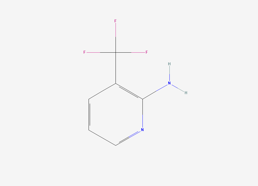 Two-dimensional chemical structure of 2-Amino-3-(trifluoromethyl)pyridine